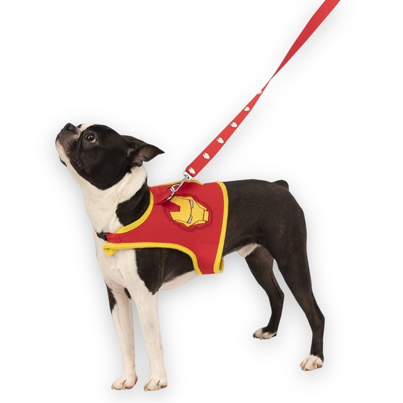 NEW Marvel Iron Man Dog Costume Dog Harness Leash Outfit Halloween Costume Sz XL - Picture 4 of 4